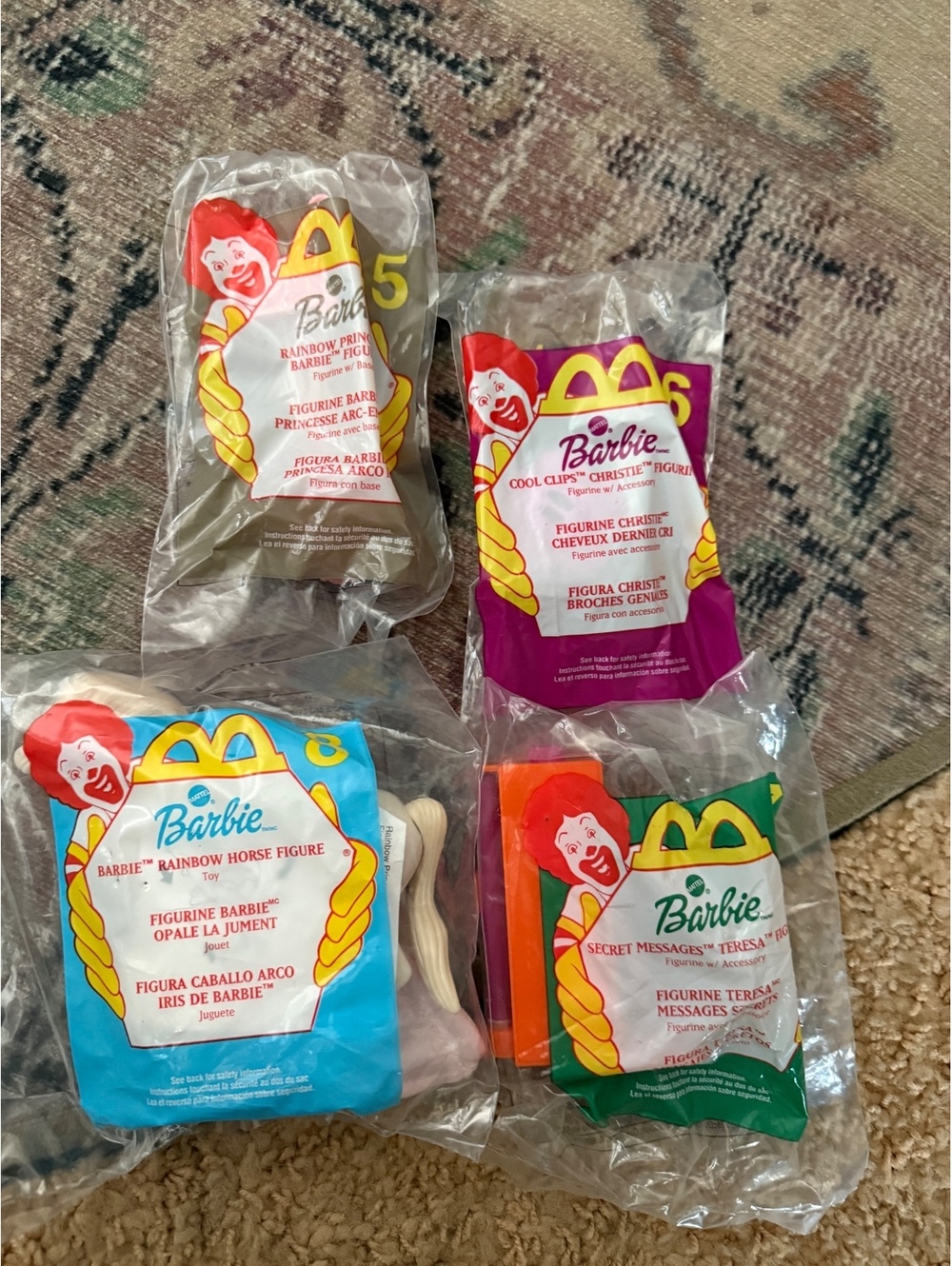 Vintage barbie y2k HTD rare McDonald’s toys lot bundle of 4